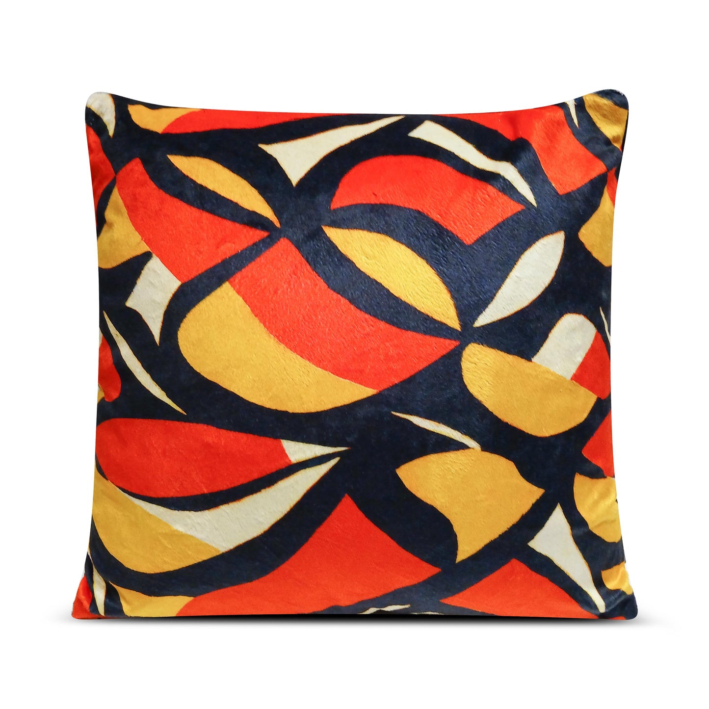 Abstract African Print Plush Throw Pillow Cover