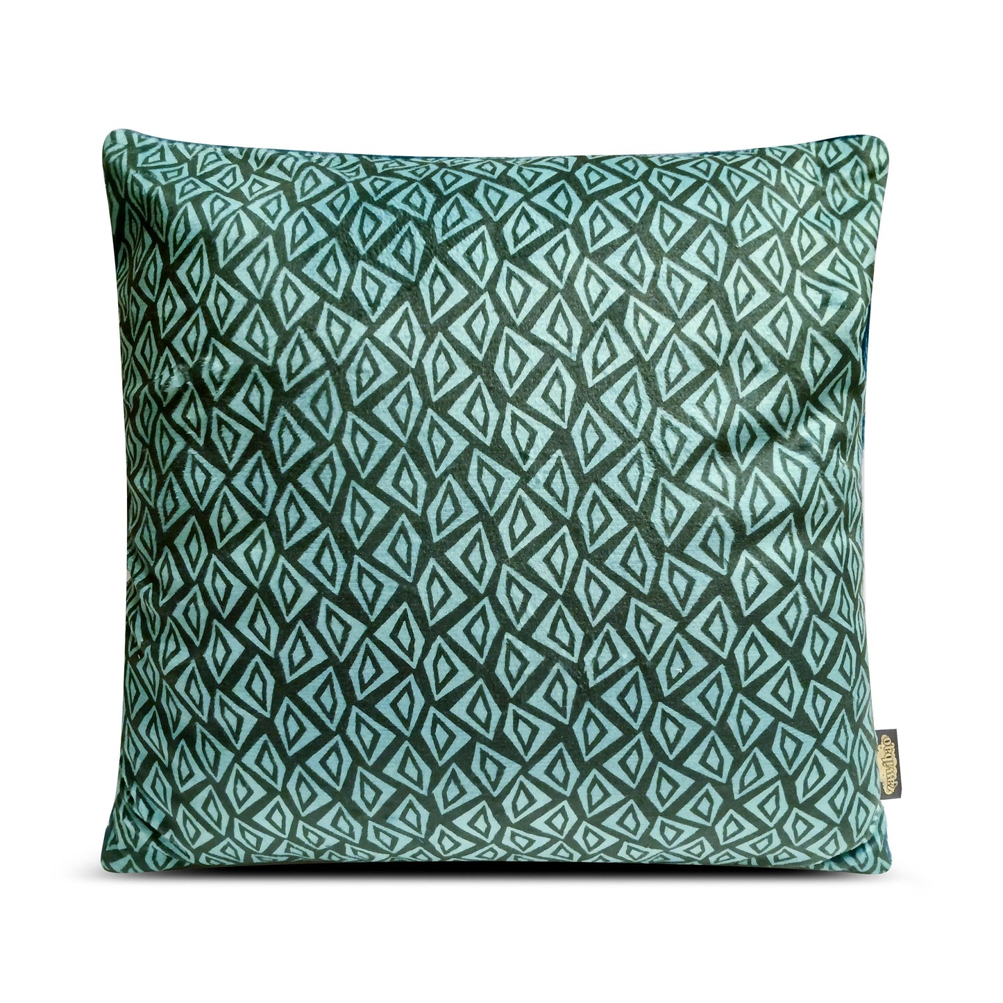 Geometric African Print Plush Throw Pillow Cover