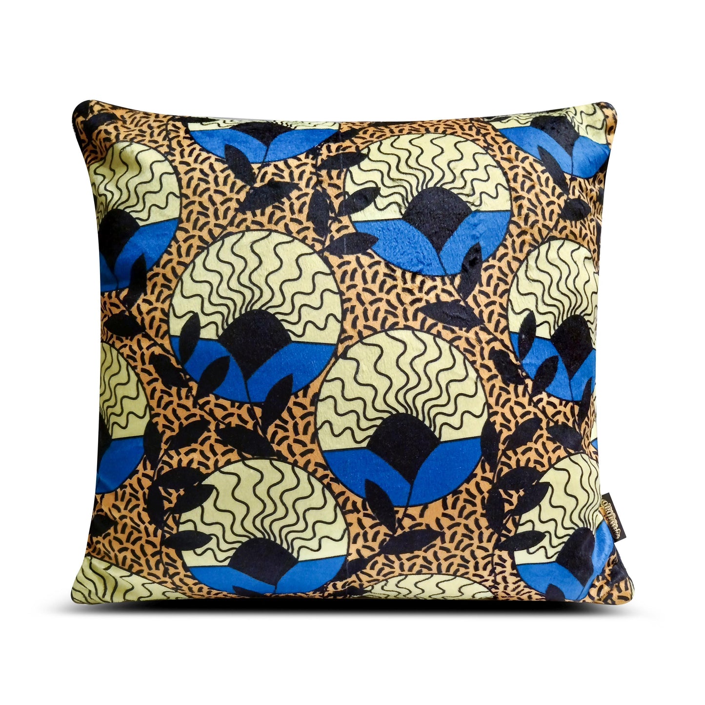 Ankara African Print Plush Throw Pillow Cover