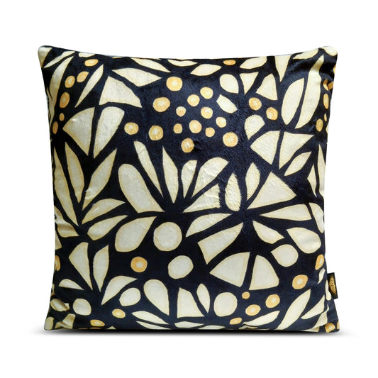 Floral African Print Plush Throw Pillow Cover