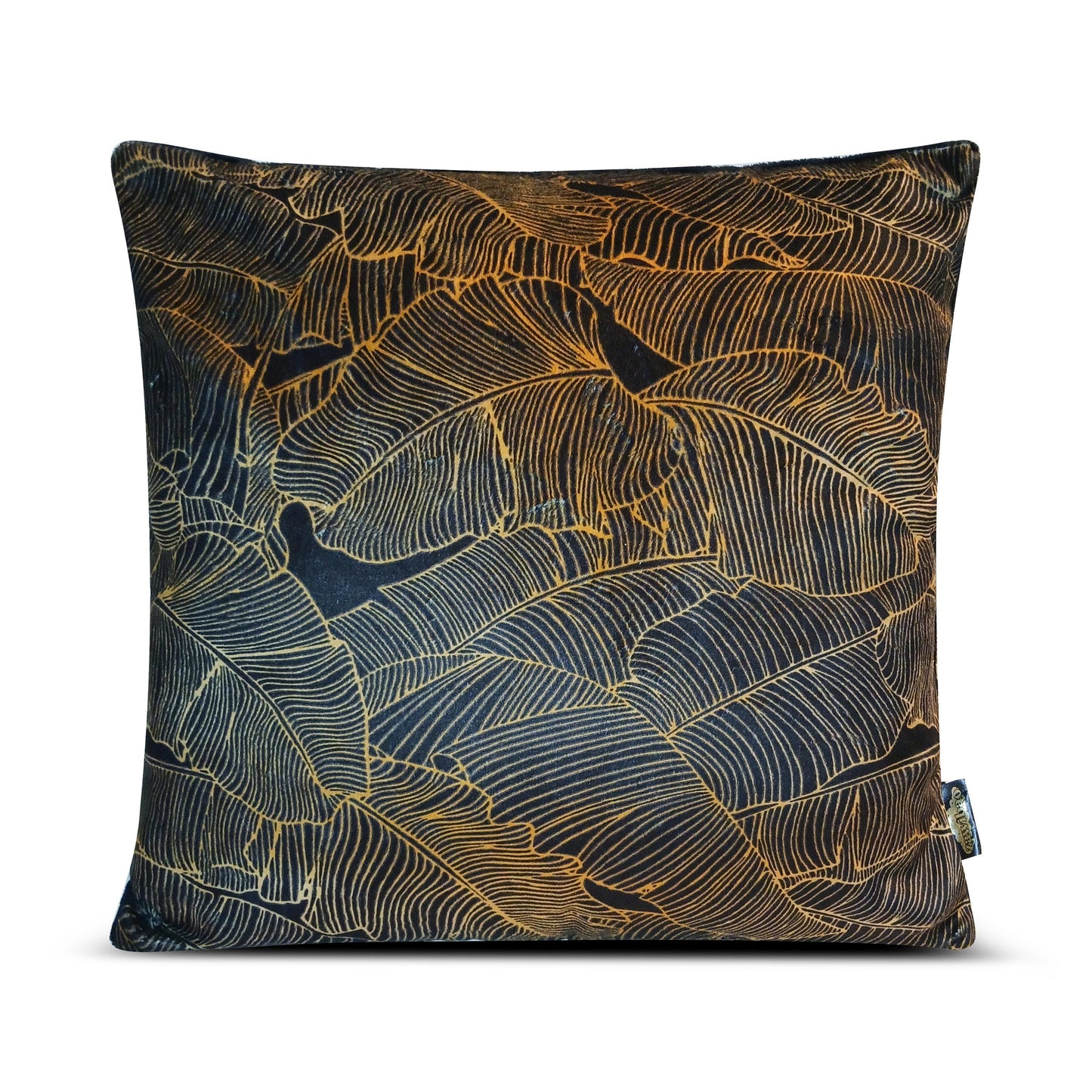 Banana Leaf African Print Plush Throw Pillow Cover