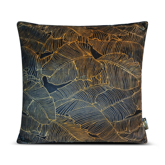 Banana Leaf African Print Plush Throw Pillow Cover